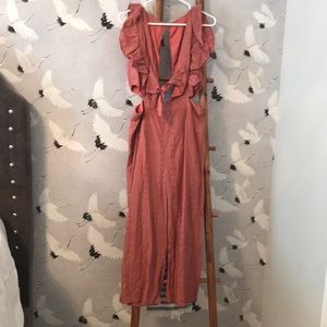 Burnt Orange Jumpsuit - Size L